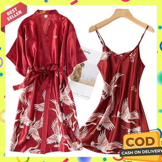Piyama Wanita Lengan Panjang Dewasa 2023 Pendek Korean Style Sleepwears Setcelan Payama Tank Top Pej