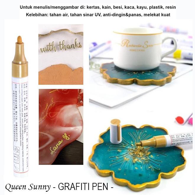 

Termurah Pena Grafiti Menulis & Menggambar Di Resin Pena Cat Pen Spidol Tinta Emas