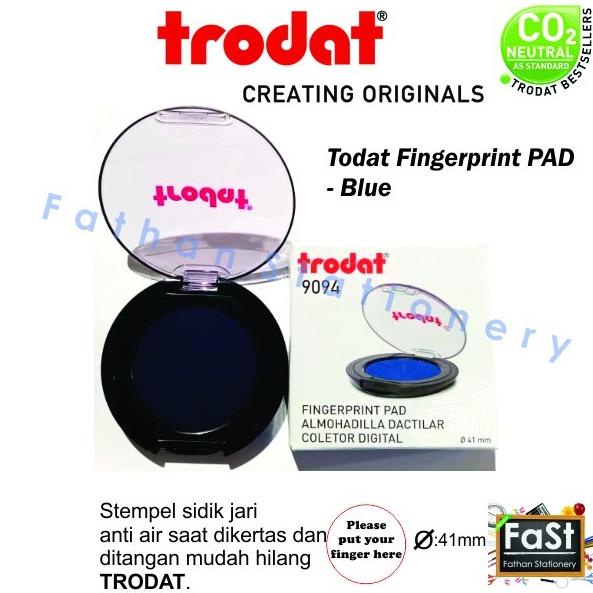 

Fingerprint TRODAT BIRU 9094 Cap Bak Stempel Sidik Jari Notaris