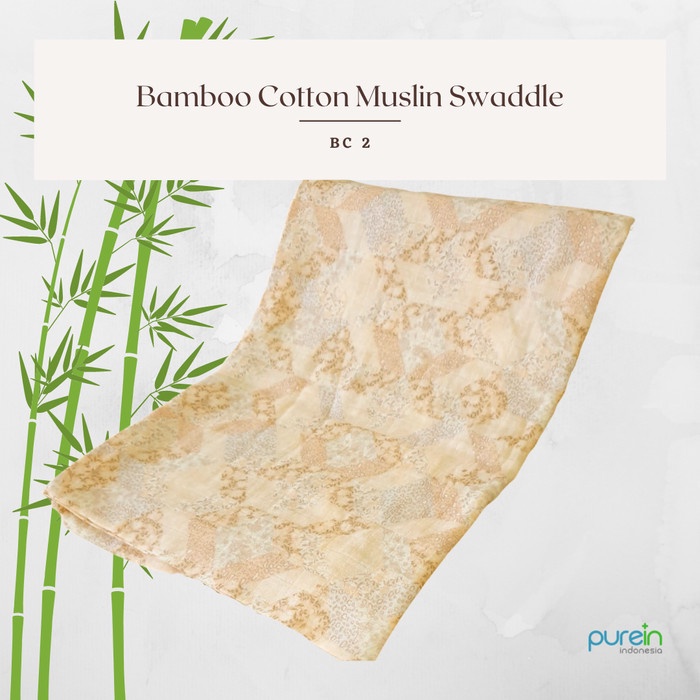 Bamboo Cotton Baby Muslin Swaddle (Kain Bedong Bayi Bahan Katun Bambu)