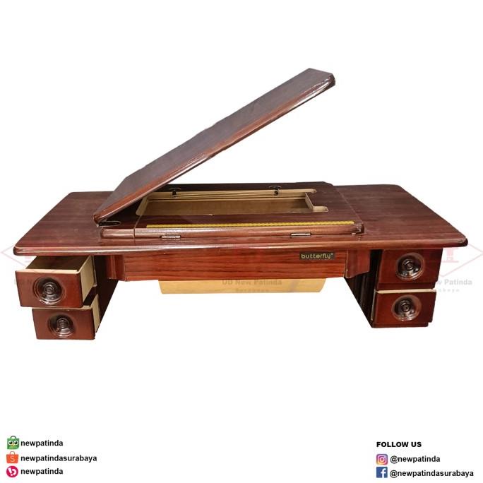 {{{{}}] MEJA LACI KABINET MESIN JAHIT KLASIK TRADISIONAL BUTTERFLY