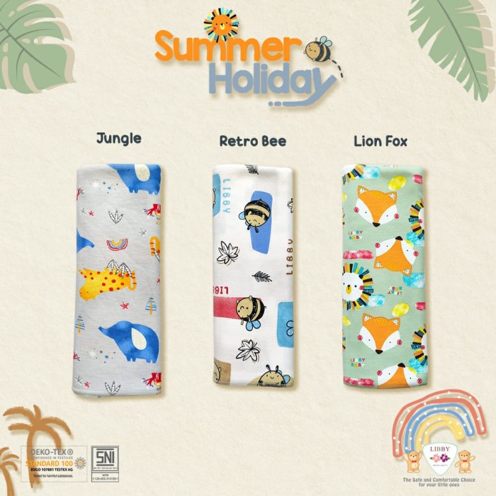 Terlaris Libby Kain Bedong Bayi 3Pcs