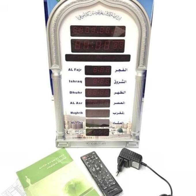 BEBAS ONGKIR JAM DINDING MEJA DIGITAL ADZAN SET JAM ADZAN AL PIGEONS SQUIDDYSHOP