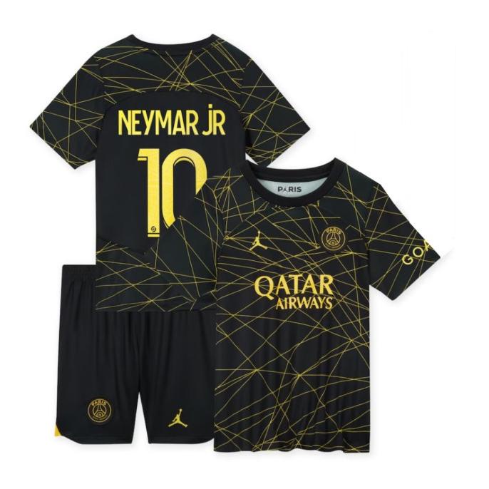 KAOS SEPAK BOLA ANAK PSG NEYMAR FOURTH JERSEY FOOTBALL KLUB BAJU CREATES.STORE