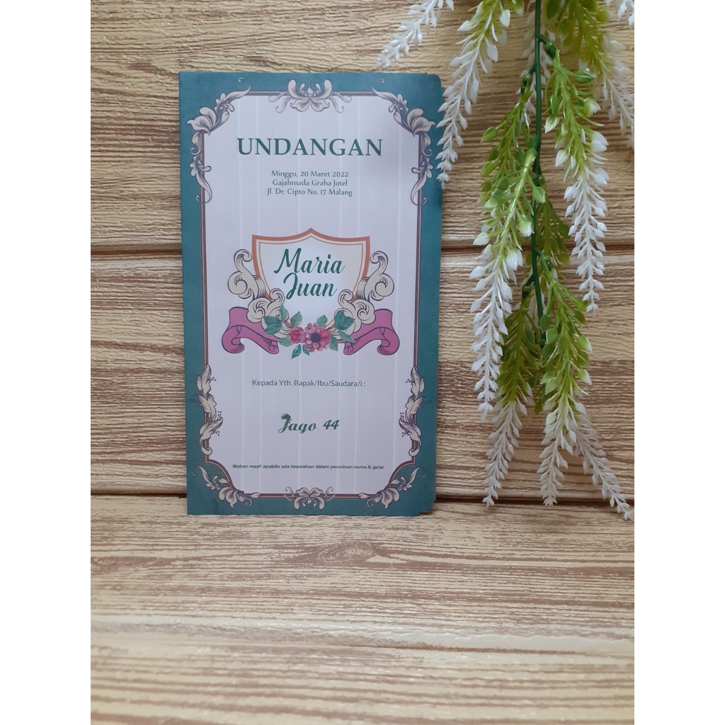 Blangko Undangan Jago 44 Murah