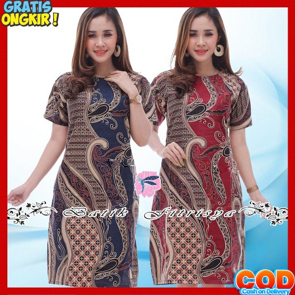 Sres Christmast Dres Natalan Sragam Cewek Motif Vatik Wanita Selutut Pesta Kondangan Vatik Sragam Ib