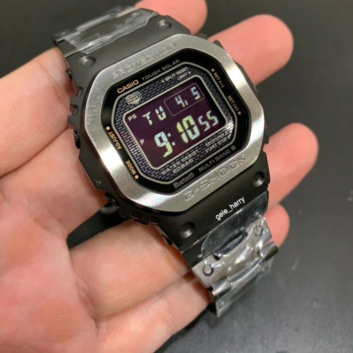 Franc- Casio Gshock Gmw B5000Mb-1 / Gmwb5000Mb-1Adr Multi Finish Black Metal