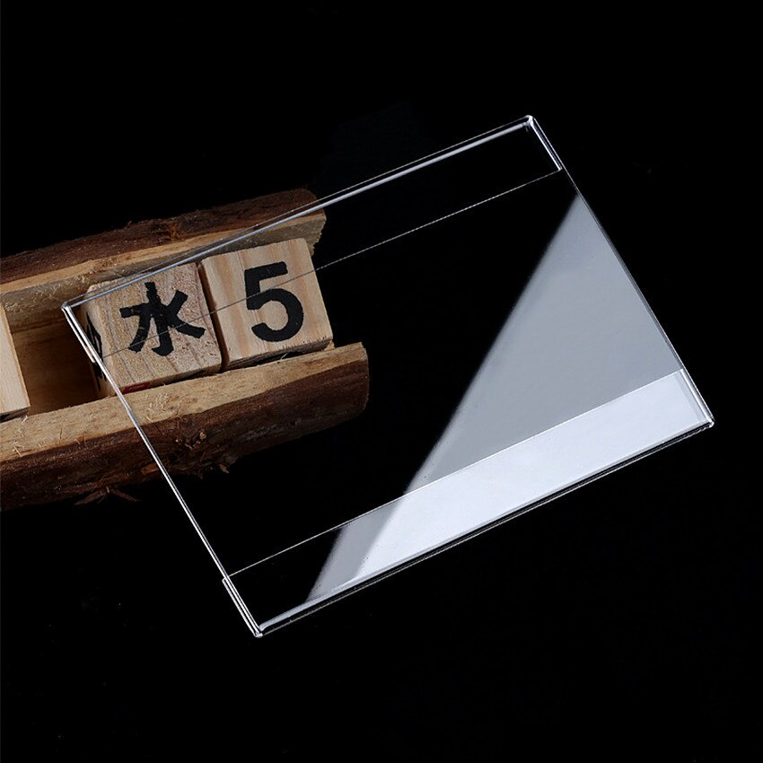 

10Pcs Acrylic Price Tag/Label Nama/ Label Produk/ Label Tag 2Mm Ukuran T 3Cm X P 5 Cm