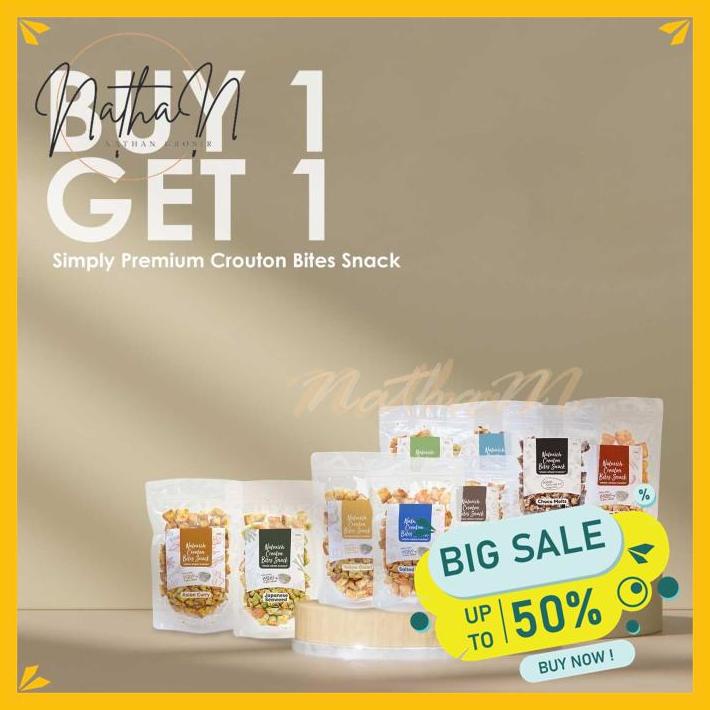 

SIMPLY PREMIUM CROUTON BITES SNACK 60 GR PRODUK PILIHAN