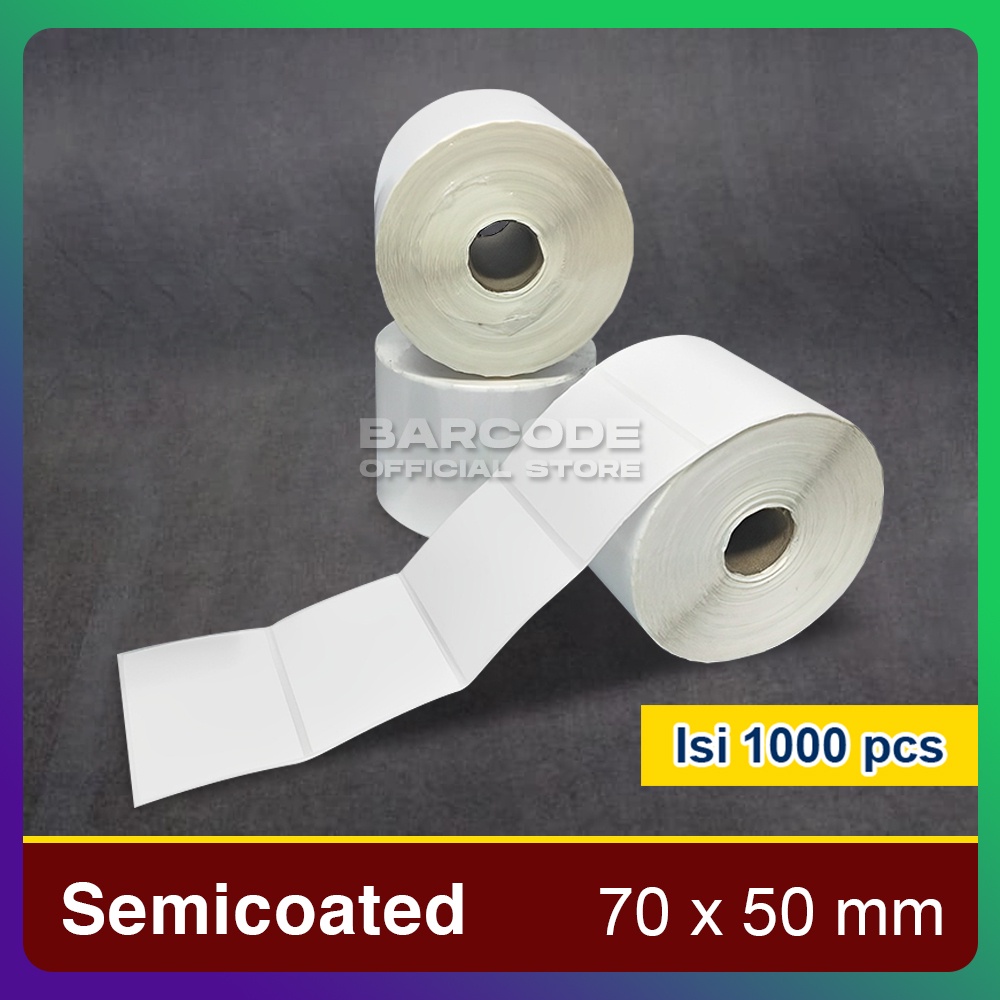 

Label Barcode 70 X 50 - 70X50 Mm - 70X50Mm ( 1 Line ) Kertas Stier Secoated