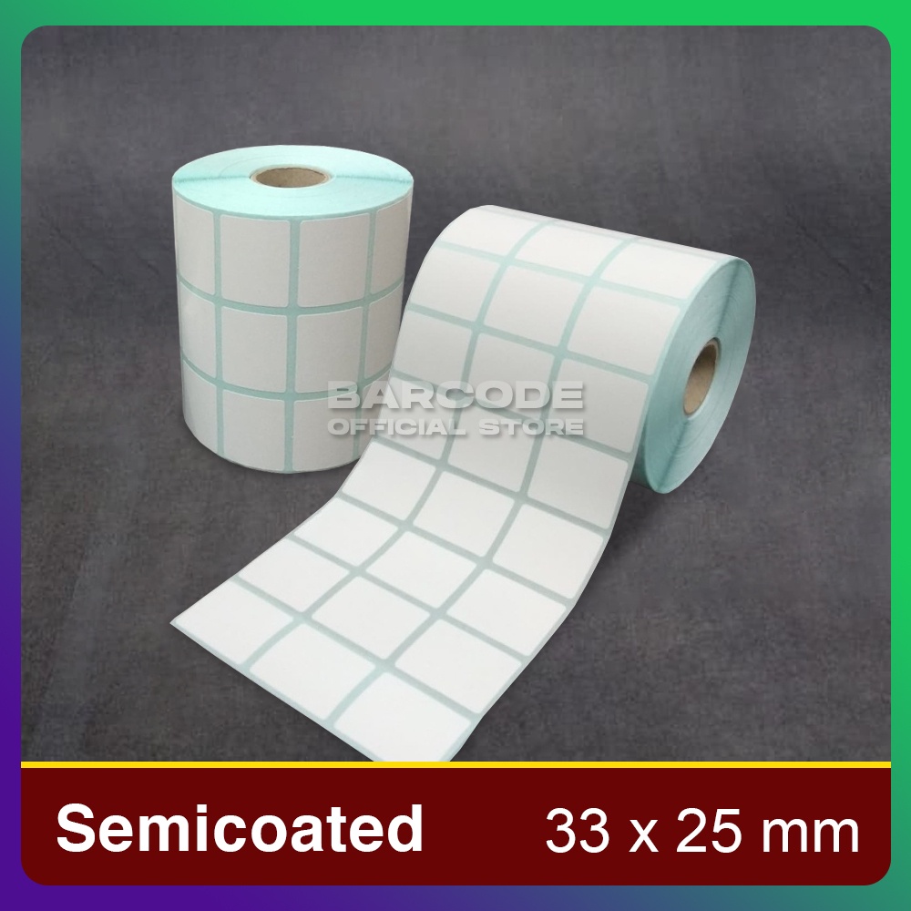 

Secoated 33X25 Mm 33X25Mm 33 X 25 Kertas Label Barcode Stier 3 Line
