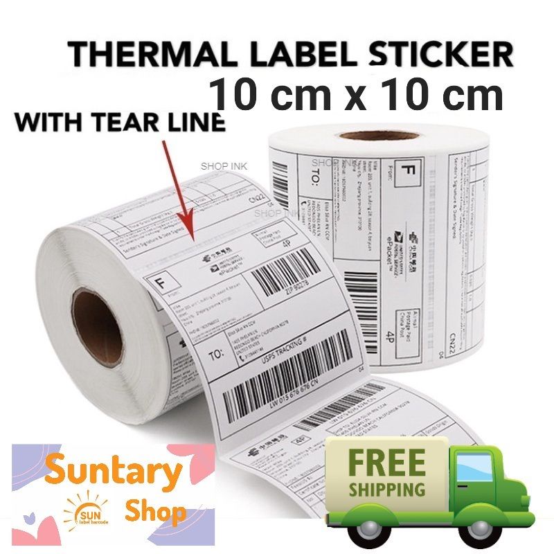 

Label Stier Thermal 100 X 100Mm Barcode 100X100Mm Ukuran A6Label Barcode 100 X 100Mm ( 1 Line ) With