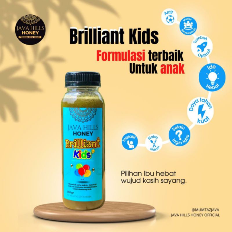 

Java Hills Honey Madu Brillian Kids Java Hills Madu anak madu penambah nafsu makan madu untuk kecerdasan anak 330 gr