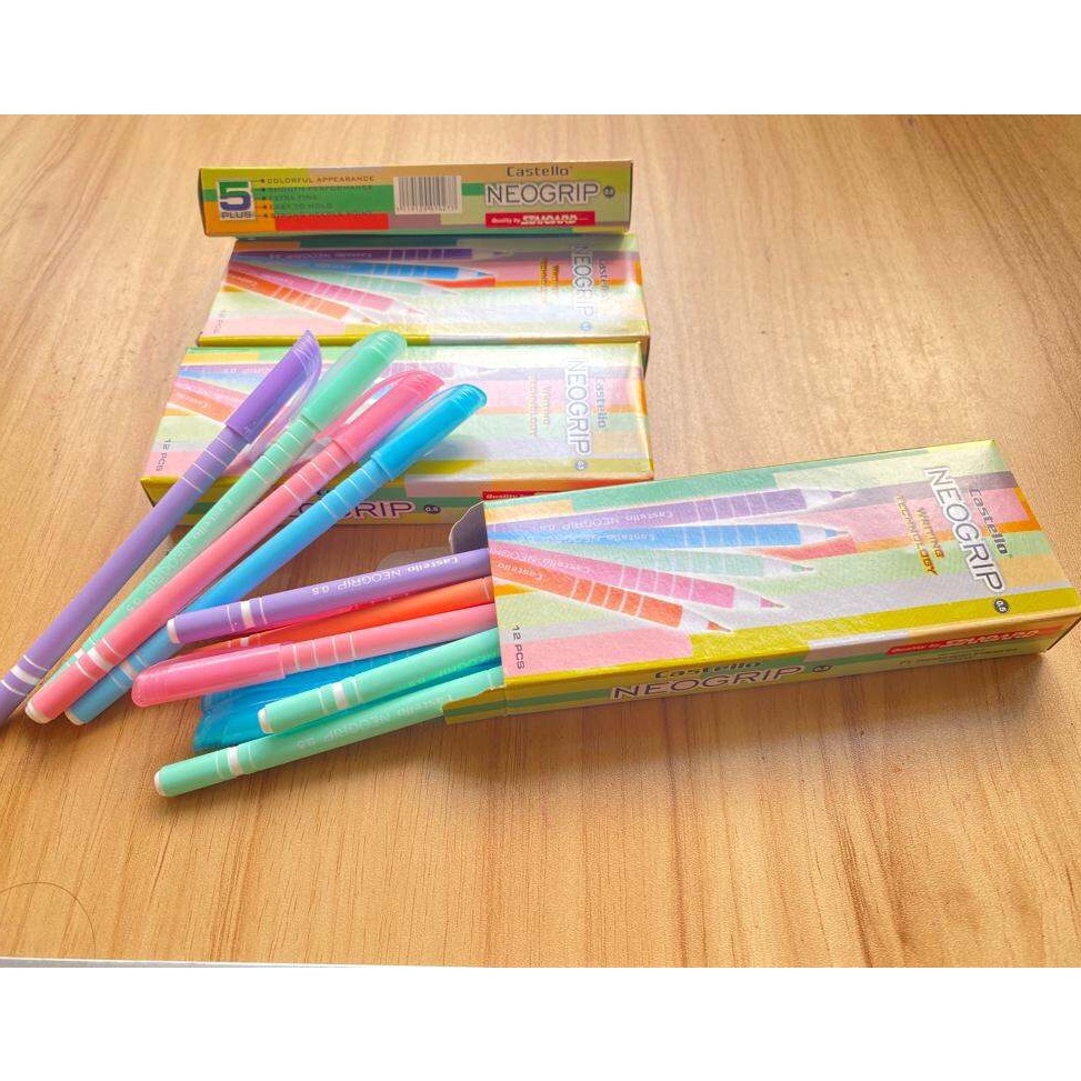 

↔Big Sale☆➱ BOLPEN STANDART CASTELLLO || NEO GRIP || PULPEN MURAH ||12 PCS R73 ✷