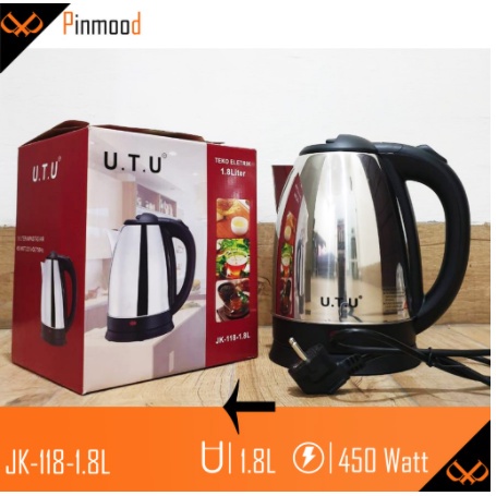 Teko Listrik Ceret Pemanas Air / Kettle Listrik Utu [ 1,8 Liter ]
