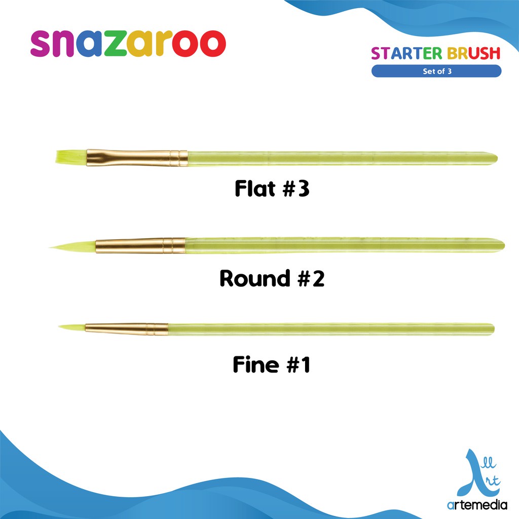 

Kuas Snazaroo Starter Brush Set 3