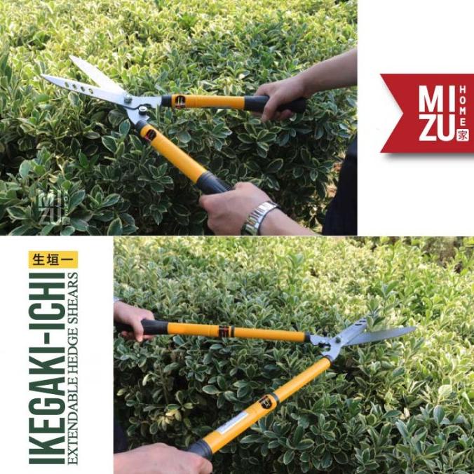MIZU IKEGAKI-ICHI Hedge Shears Gunting Rumput Gunting Pagar Taman