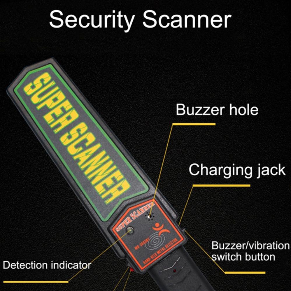 Terbaik Security Metal Detector Alat Metal Detektor Logam Super Scanner Ftp