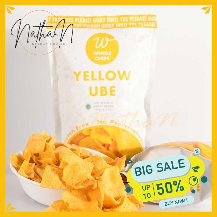 

WHOLE CHIPS YELLOW UBE / KERIPIK UBI MADU 90 GR TERMURAH