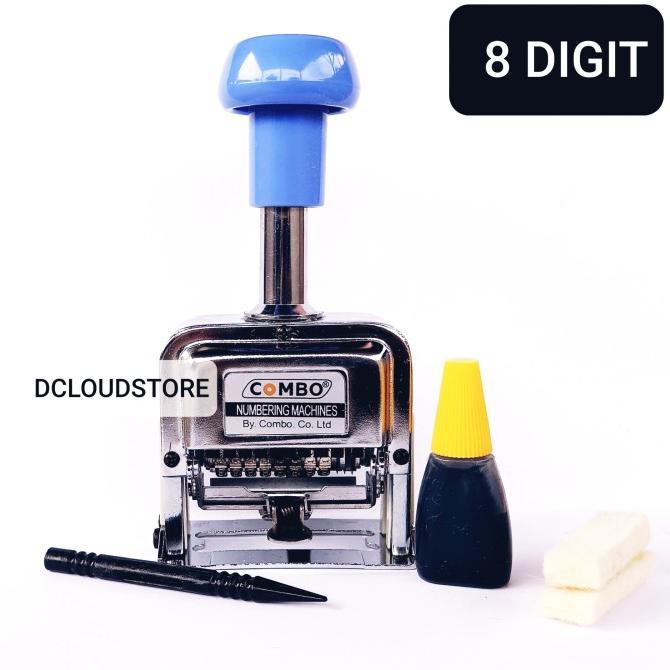 

Stempel Angka Nomor 8 Digit Otomatis Combo 108s 8 Digits Stamp Cap