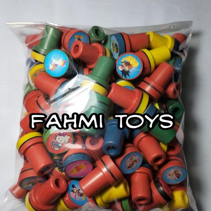 

100 pcs STAMPLE MAINAN / stempel / cap mainan
