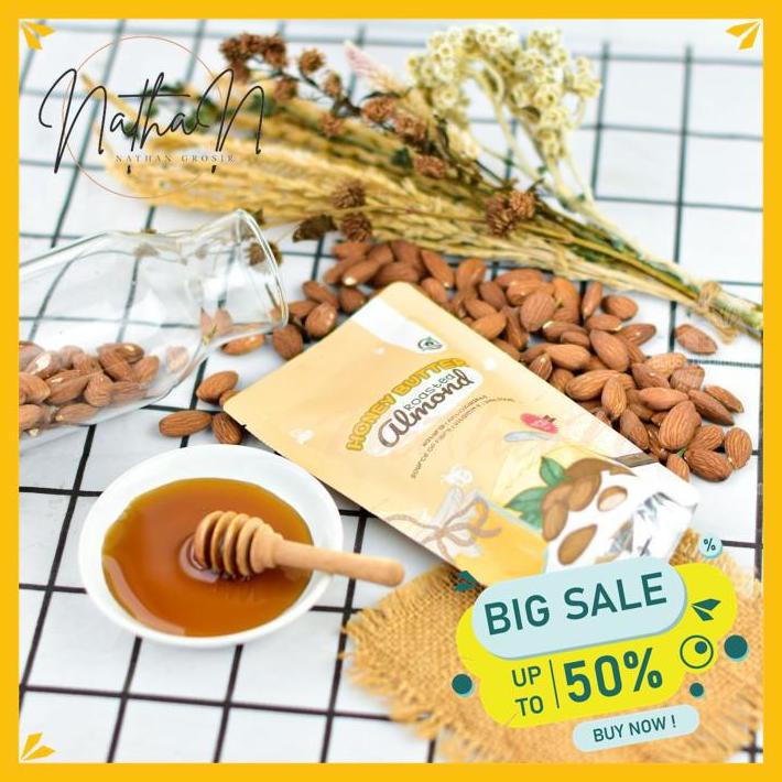 

HONEY BUTTER ROASTED ALMOND ( PANGGANG ) 250 GR PRODUK TERBAIK