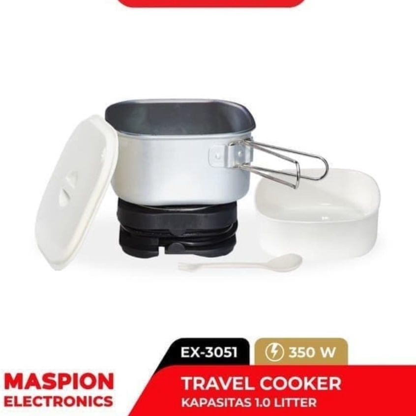 ・ZOW MASPION TRAVEL COOKER 1 LITER EX 3051/EX-3051 GARANSI RESMI l Terlaris 유.