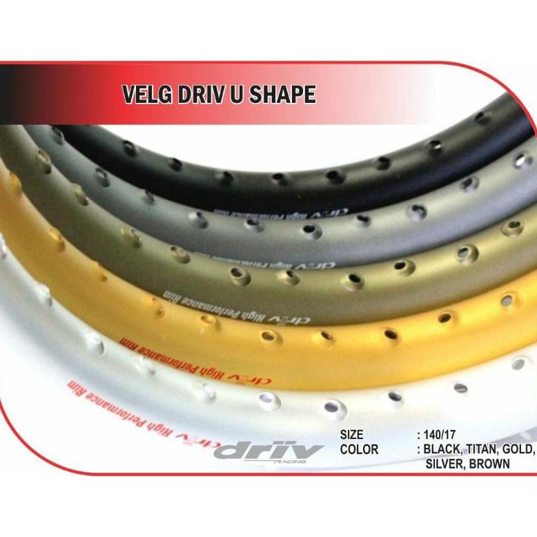 COD!! VELG RING 17 LEBAR 140/160 MODEL U SHAPE (1PCS)