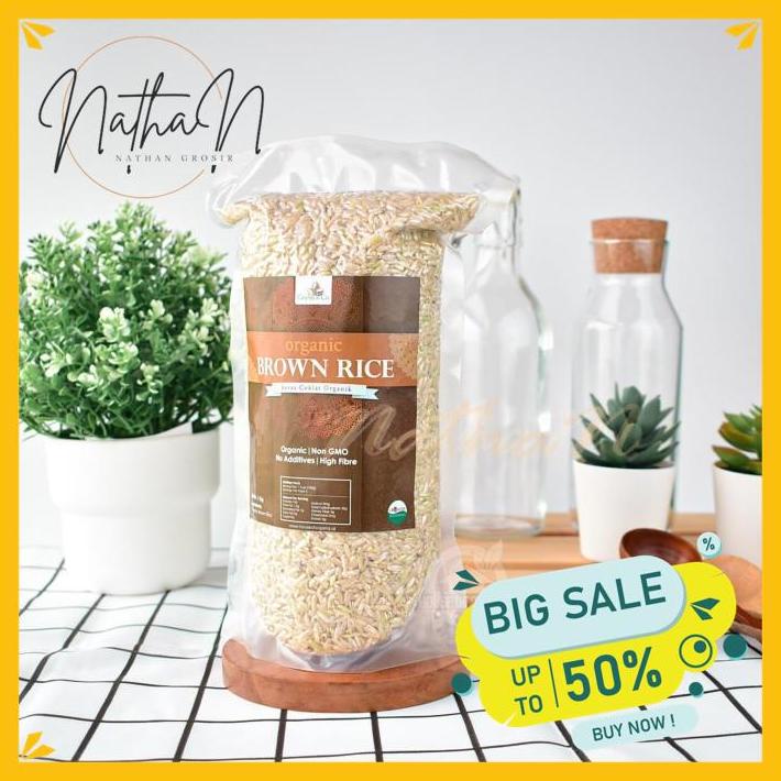 

GRAINS N CO BROWN RICE ( BERAS COKLAT ORGANIK ) 1 KG TERJAMIN BEST