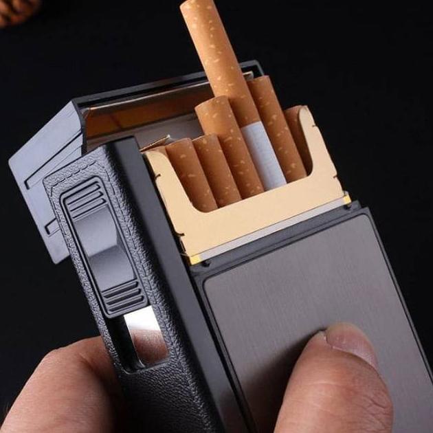 Terbaru Kotak Rokok 20 Slot Dengan Korek Elektrik Removable || Focus Jd-Yh035A