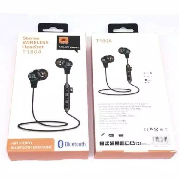 ➔ (NC) Headset bluetooth JBL T180A PLUS SLOT MEMORI earphone bluetooth sport ✿ ❥