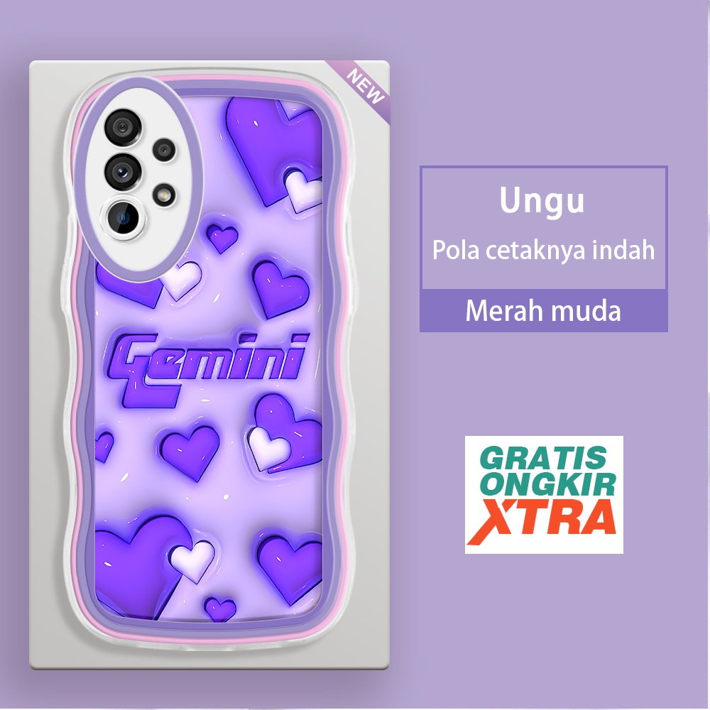 Samsung A7 2018 A750 A33 A50 A51 A52 A54 5G A50S A52S A53 A58 A72 A73 A78 5G  Casing Ponsel  Pola Ha