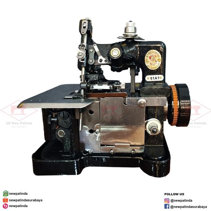 ><><><] [KOMPLIT SET] Mesin Jahit Obras 3 Benang Singer 81A1