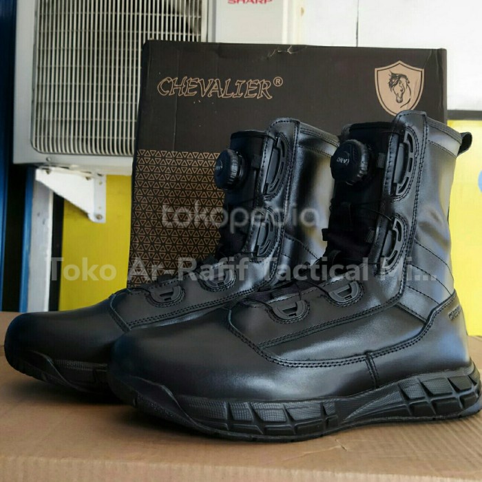 Terlaris Sepatu Pdl Tali Putar Chevalier Full Kulit