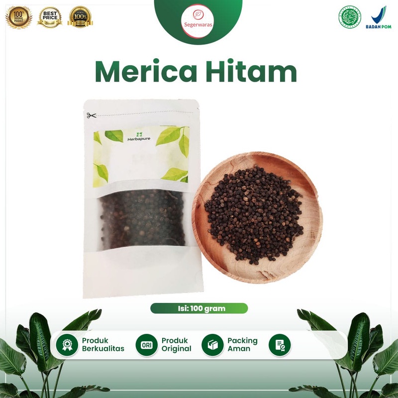 

☘️Segerwaras☘️ Biji Lada Hitam 100gr Merica Hitam Utuh Kualitas Bagus