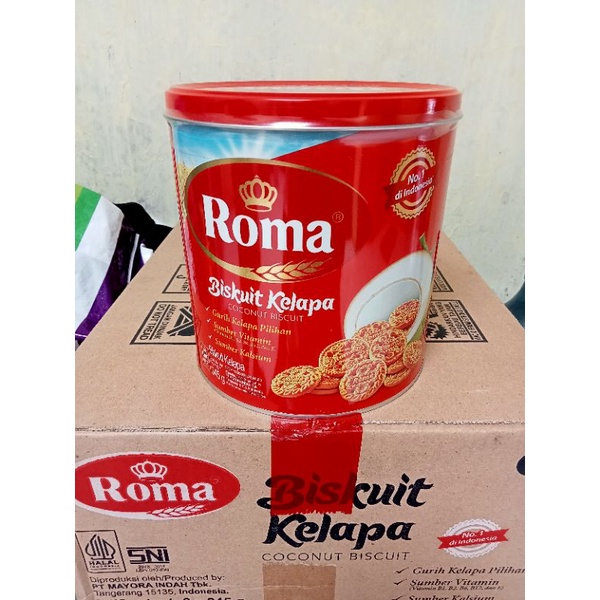 Roma Biskuit Kelapa Kaleng 345gr