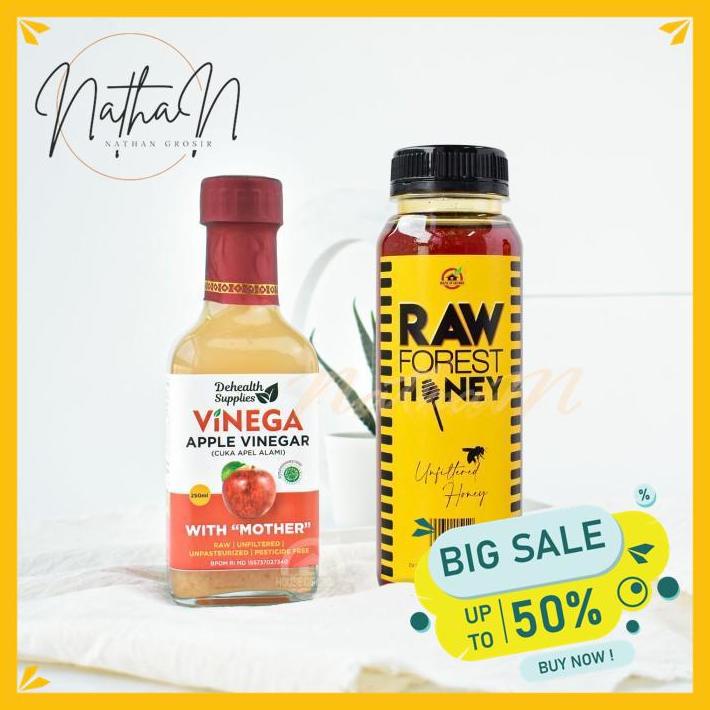 

PROMO DEHEALTH ACV 250 ML + HOFO RAW FOREST HONEY 250 ML BEST PRODUCT