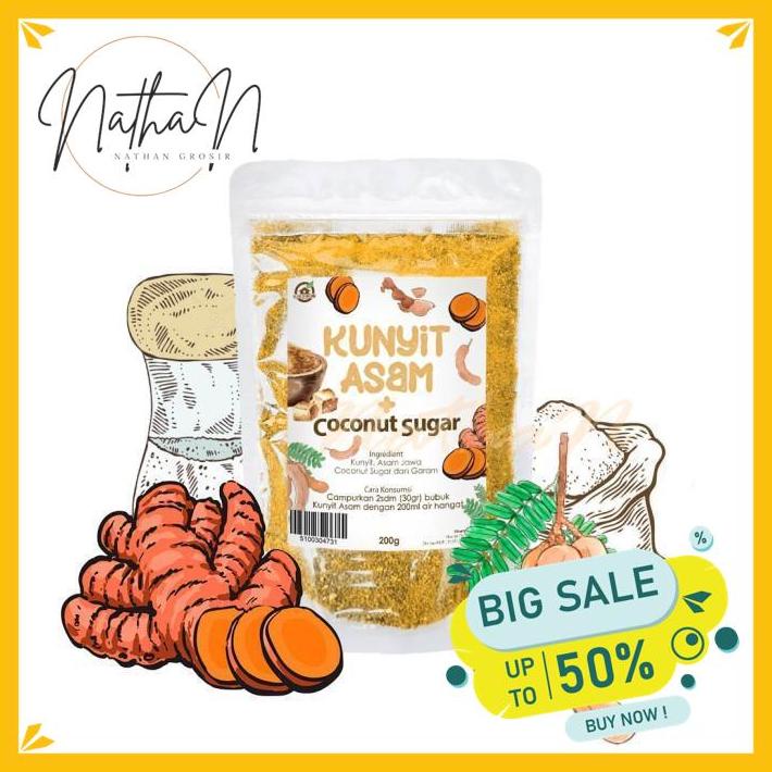 

KUNYIT ASAM + COCONUT SUGAR 200 GR KUALITAS TERBAIK