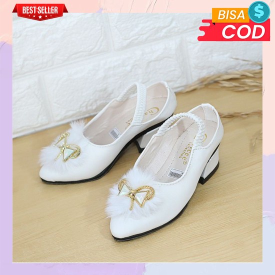 Brandedbaby 29 35 Sepatu Pesta Anak Perempuan Sepatu Hak Tinggi Anak Heel Shoe Merah Pink Hitam Sand