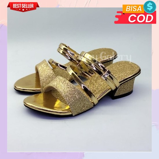 Sepatu Boot Heel Anak Perempuan Import Rimple Black Sepatu Anak Cewek Sendal Pesta Anak Perempuan Sa