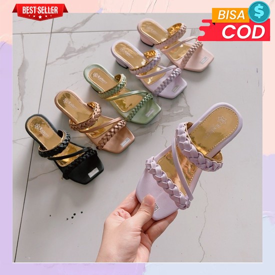 Sandal Anak Perempuan Sandal Heels Sandal Pesta Premium Kekinian Adella 01 Sandal Anak Perempuan Hig