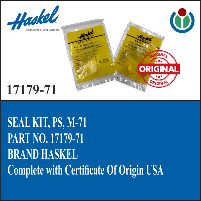 HASKEL - SEAL KIT, PS, FOR PUMP M-71 PN. 17179-71
