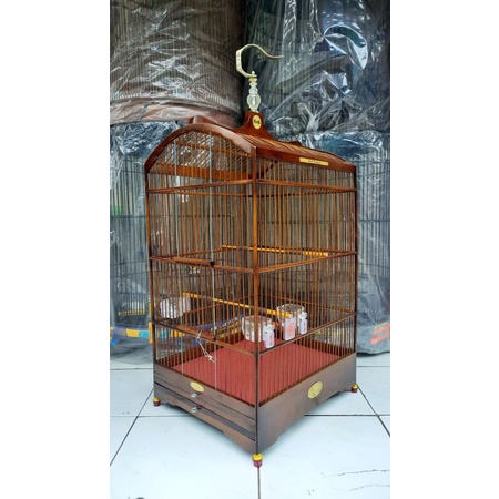 SANGKAR KOTAK BNR REBORN NO 2 + KAKI KARET KOMPLIT RAPIH//AKSESORIS