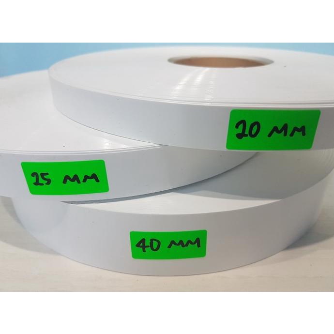 ~@~@~@~@] 25 MM Edging Putih Vinil Vynil Putih Dopp Plimir PVC (25 MTR)