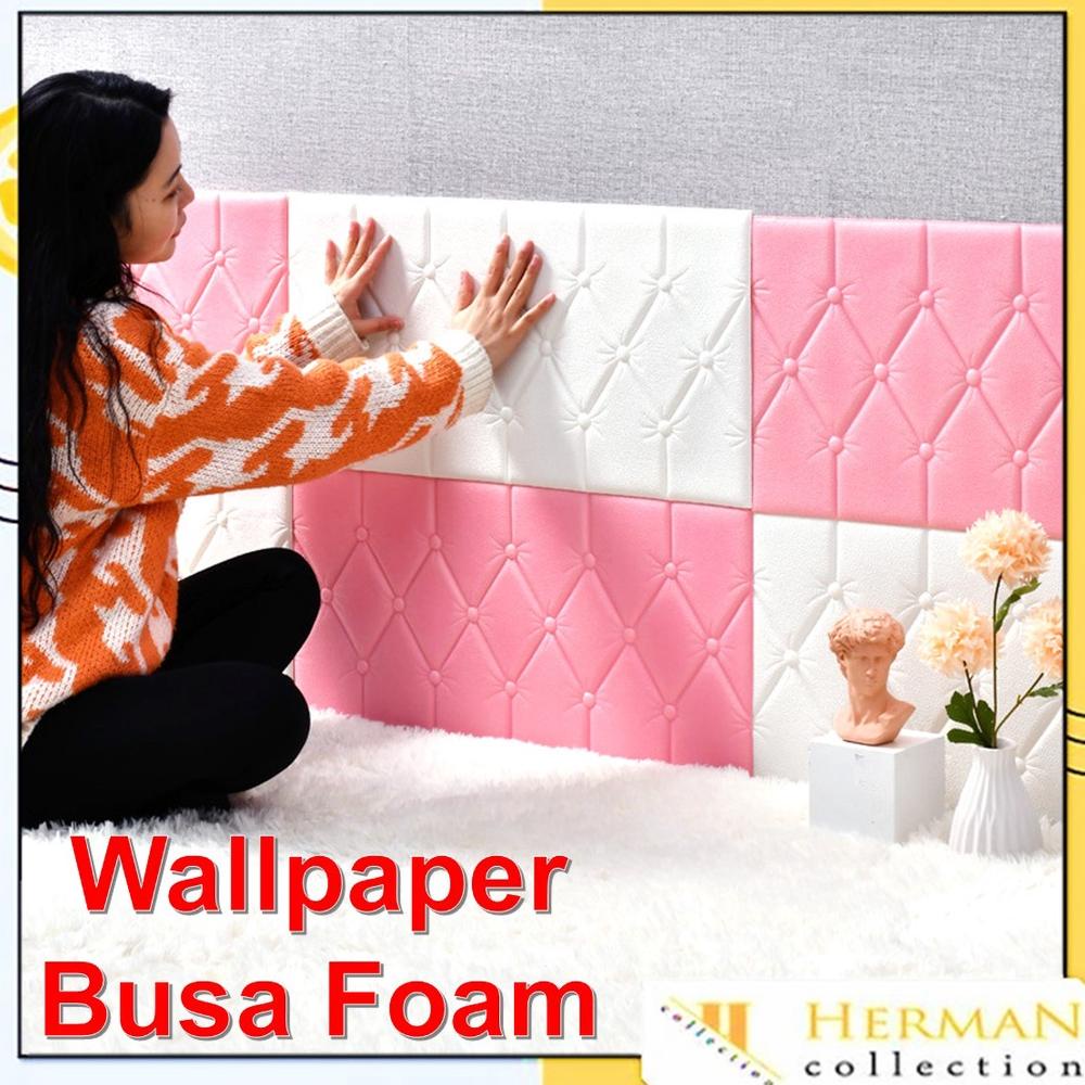 Termurah Hc Wallpaper Dinding 3D Foam Ukuran 60Cm X 30Cm Wall Border Sticker Dinding Tebal 3Mm 6Mm S