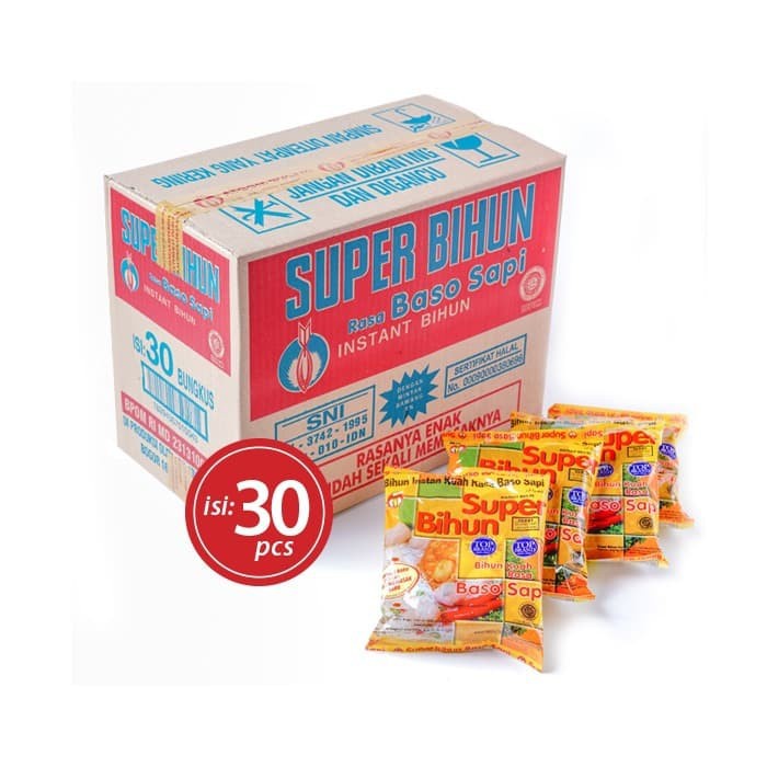 

Bihun Baso Cap Atoom Bulan / Atom Bulan 1 Dus (30 Pcs)