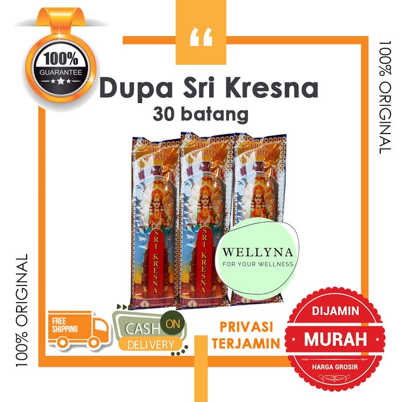 Dupa Hio Harum Sri Kresna Krisna Isi 30 Sticks Warna Merah
