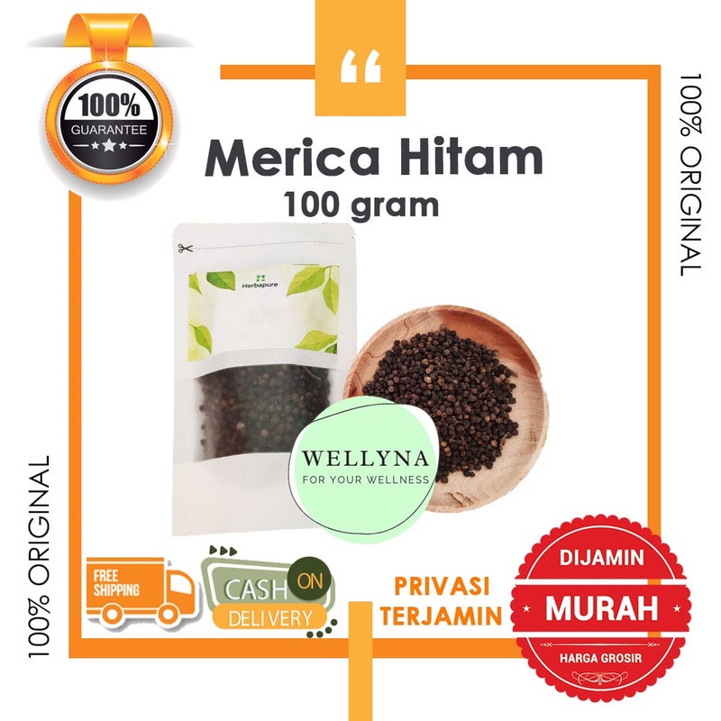 

☘️Wellyna☘️ Biji Lada Hitam 100gr Merica Hitam Utuh Kualitas Bagus