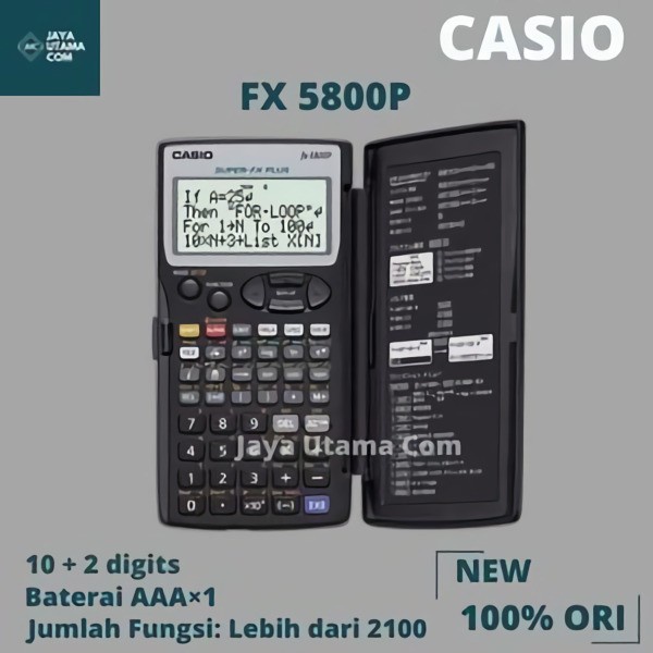 

Kalkulator Casio Fx-5800P - Scientific Calculator/Ilmiah/Sekolah