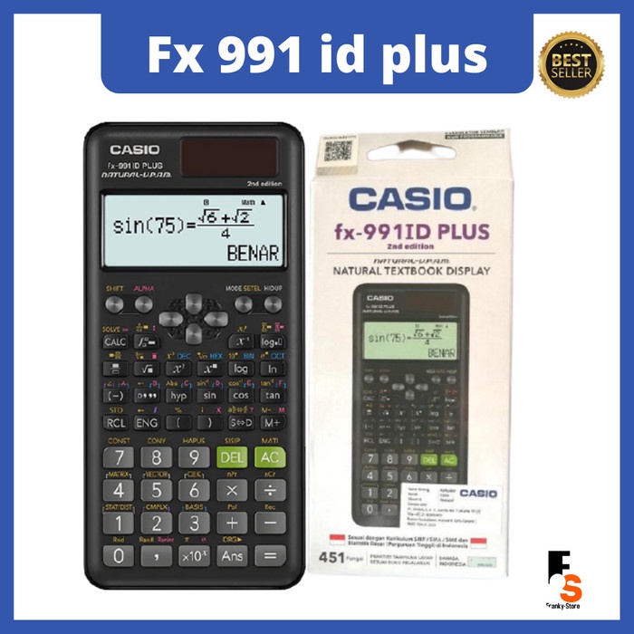 

Casio Fx 991 Id Plus Kalkulator Sin Cos Tan Anak Sekolah Dan Ilmiah